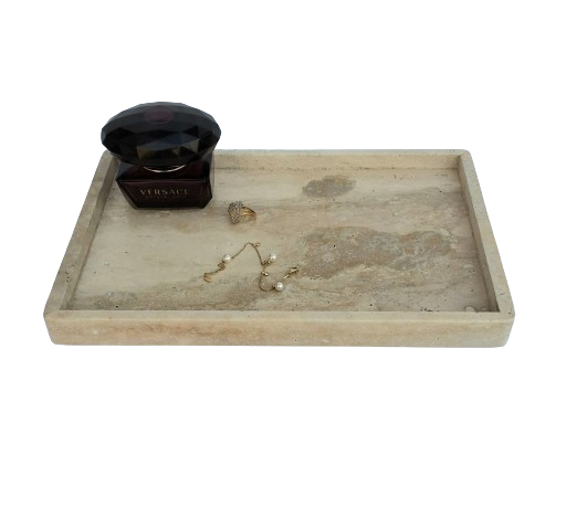 Travertine Tray-Rectangular