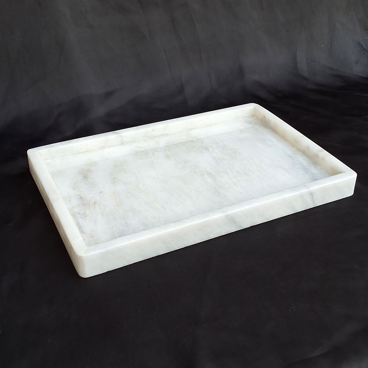 Ziarat White Marble Tray