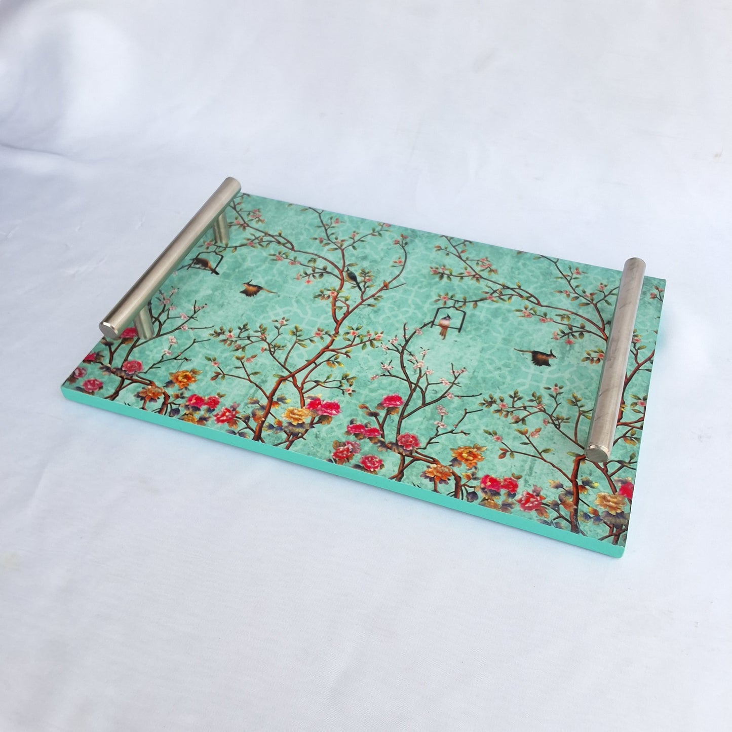The Turquoise Flair - Wooden Tray