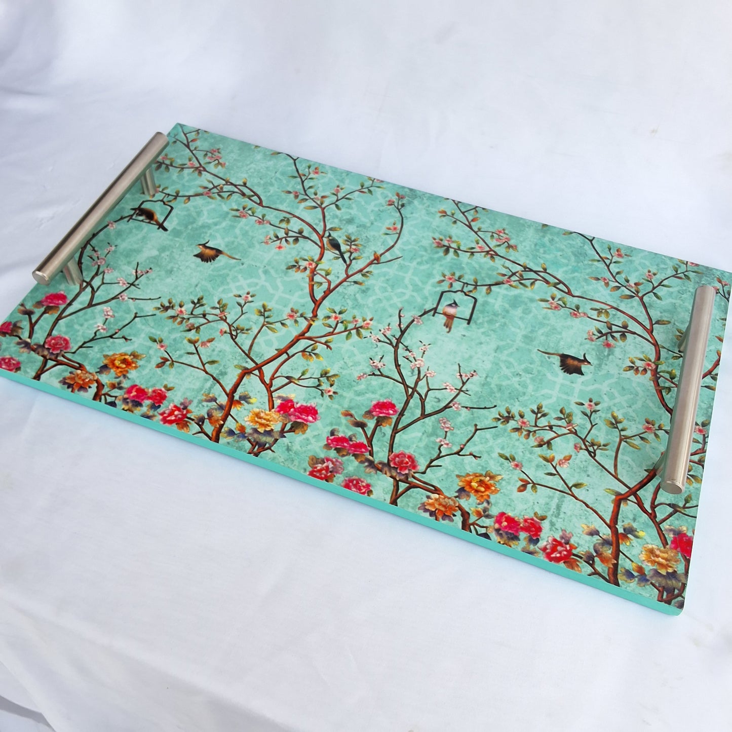 The Turquoise Flair - Wooden Tray