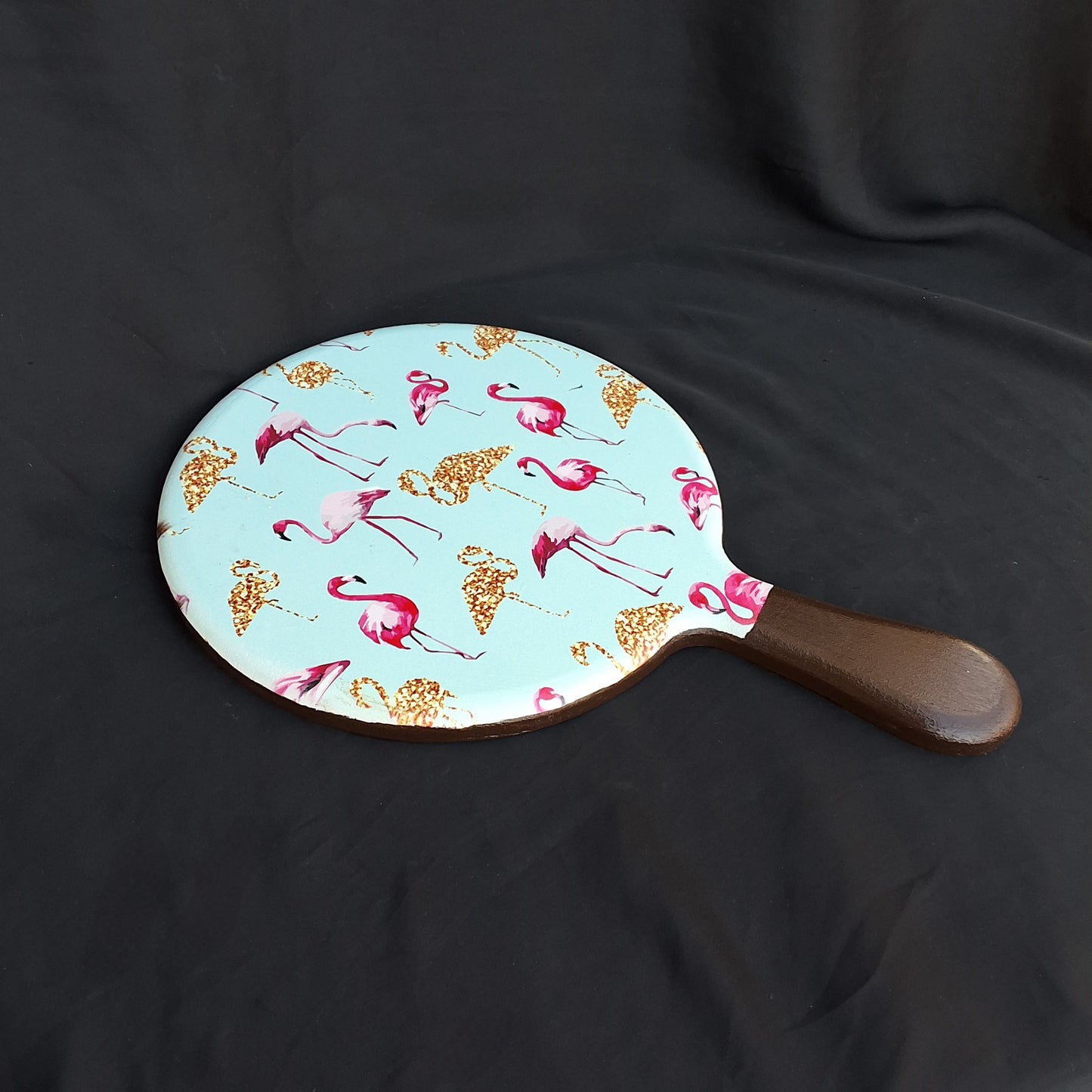 Flamingo Garden - Wooden Cheeseboard
