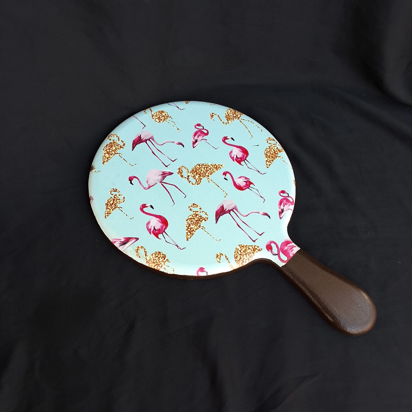 Flamingo Garden - Wooden Cheeseboard