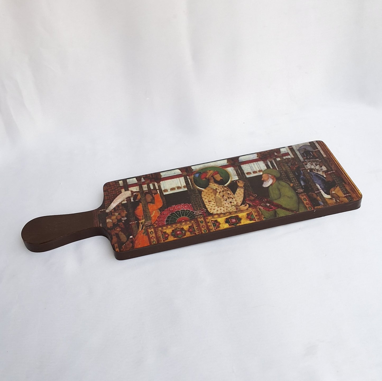 Mughal Era - Wooden Cheeseboard Long