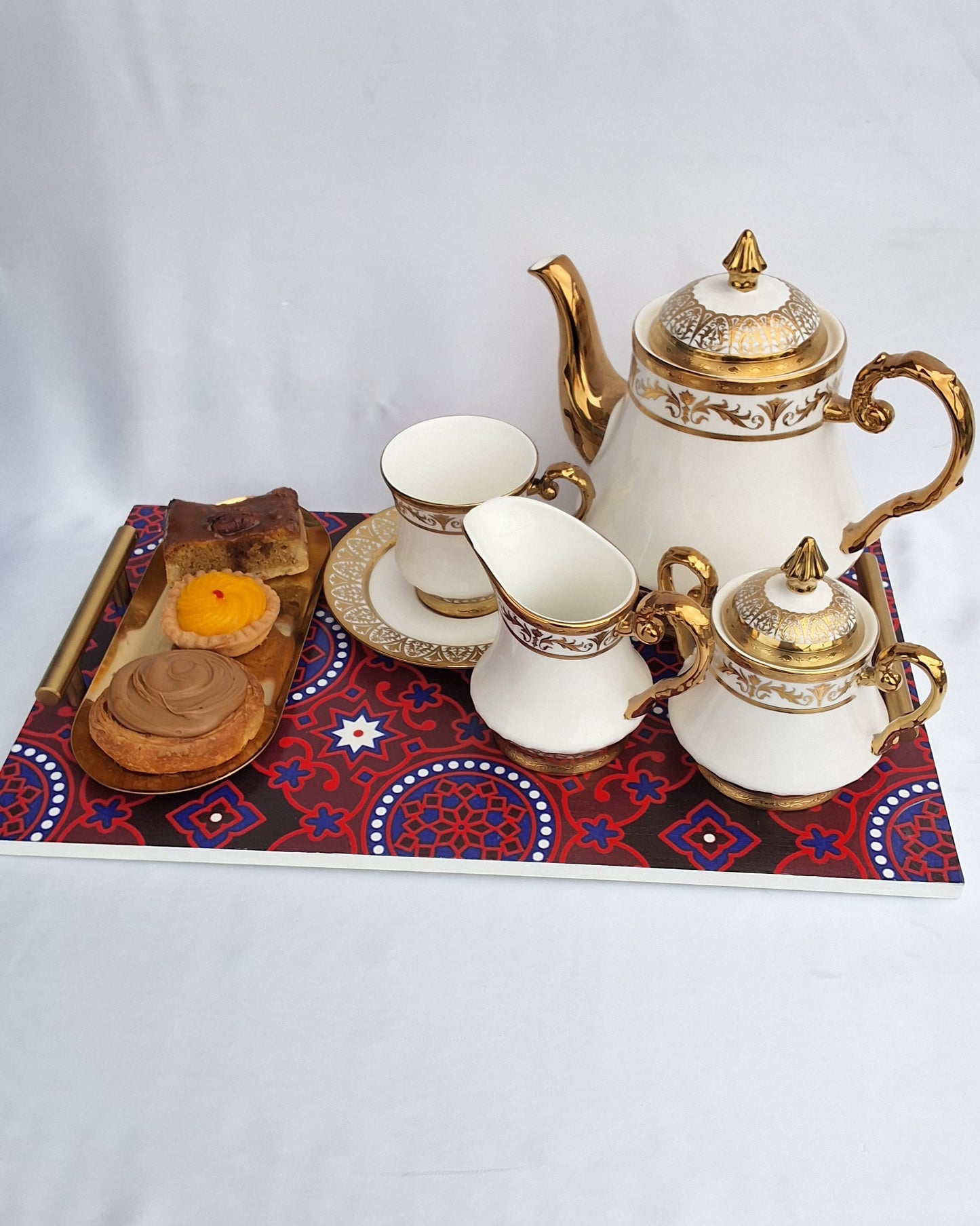 Ajrak Essence Wooden Tray