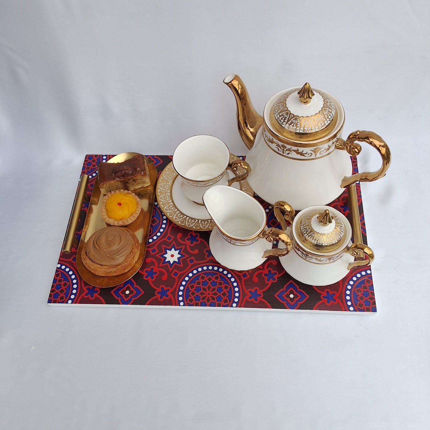 Ajrak Essence Wooden Tray