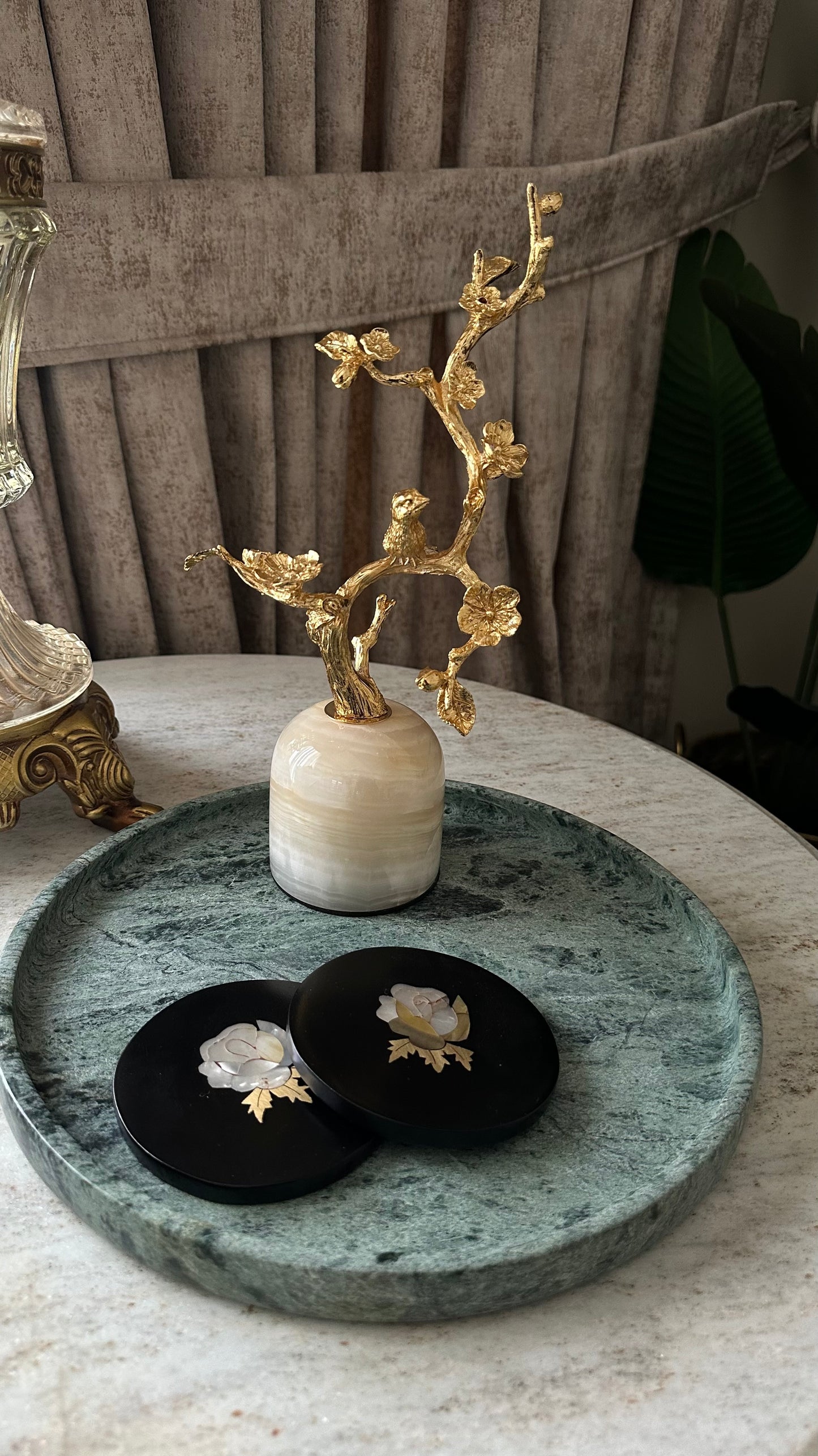 hand crafted marble tray. made of natural marble. Vanity tray. Marble decorative tray