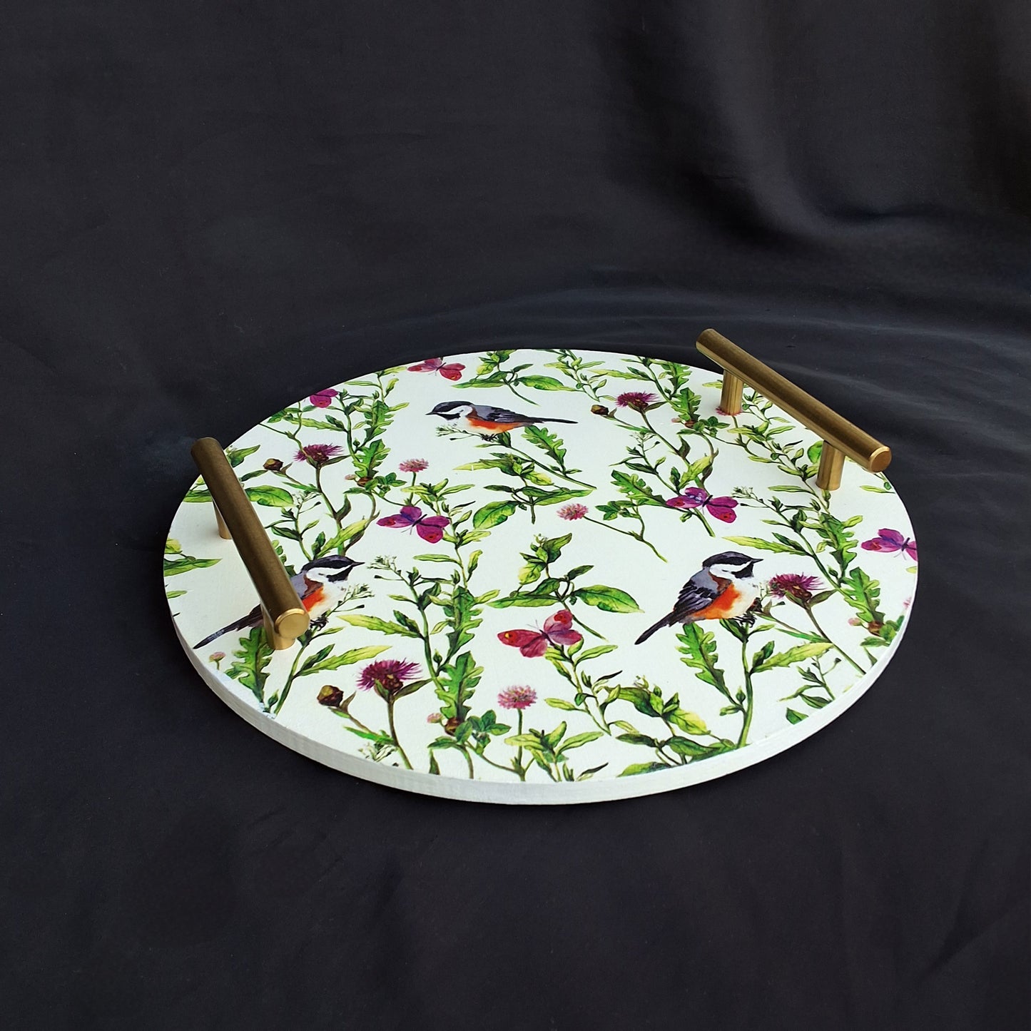 Digitally printed wooden tray in Pakistan. Can be used as serving tray or as decorative tray/ perfume tray / vanity tray. Perfect gift option.