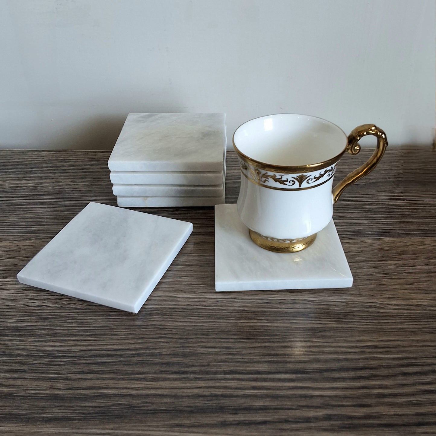 Ziarat white coasters. Hand crafted natural stone coasters in Pakistan. Marble coasters pakistan. Pakistan. Cup coasters, mug coasters