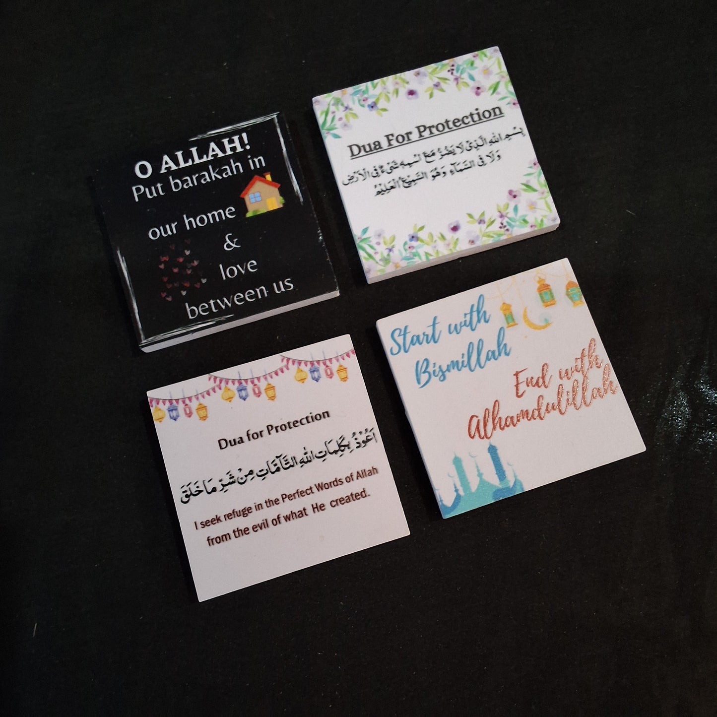 PC fridge magnets with Islamic duas / Islamic supplications in Pakistan. Perfect Ramadan gift / Ramazan gift / Eid gift