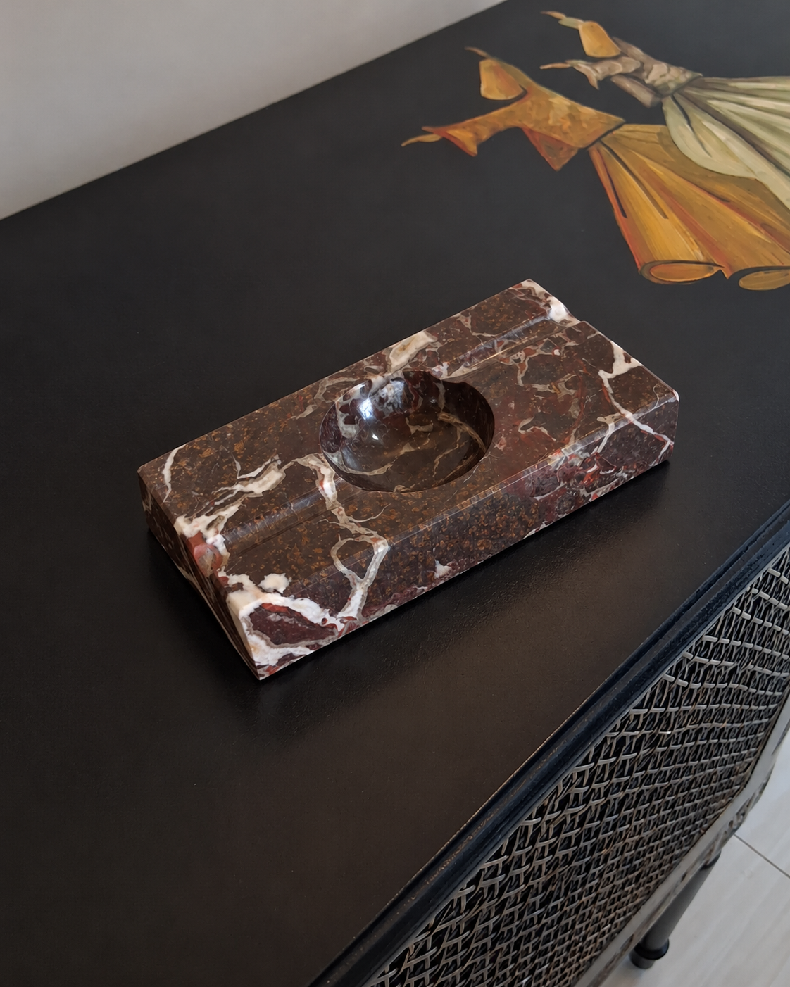 Red Zebra Ashtray