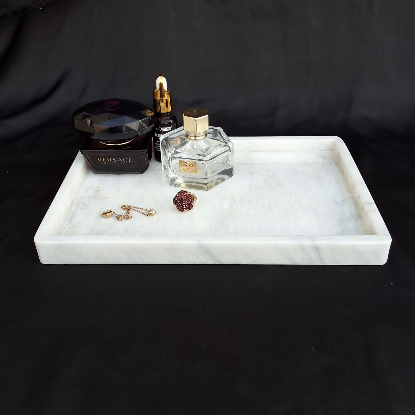 Ziarat White Marble Tray