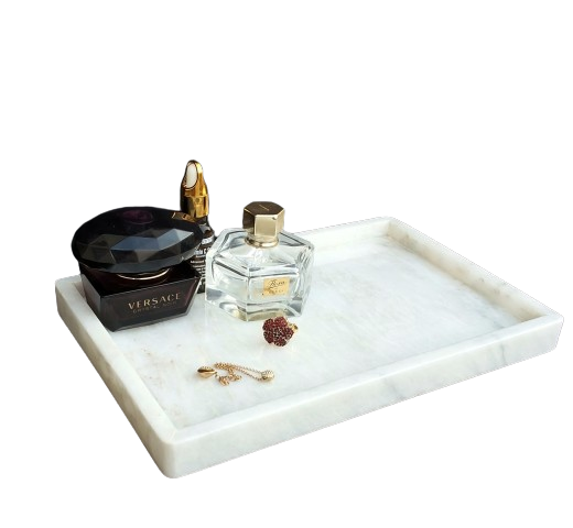 Ziarat White Marble Tray