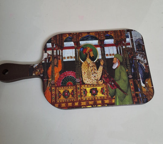 Mughal Era - Wooden Cheeseboard