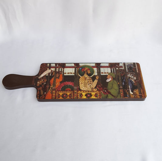 Mughal Era - Wooden Cheeseboard Long
