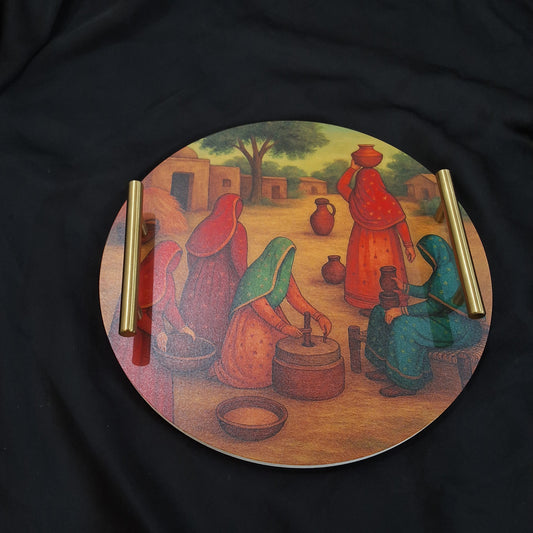 The Matka-Wooden Tray