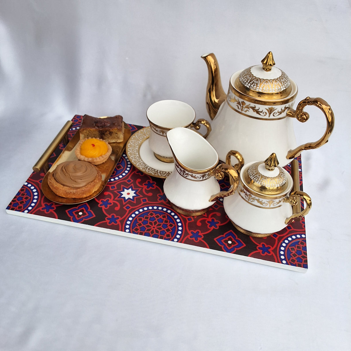 Ajrak Essence Wooden Tray