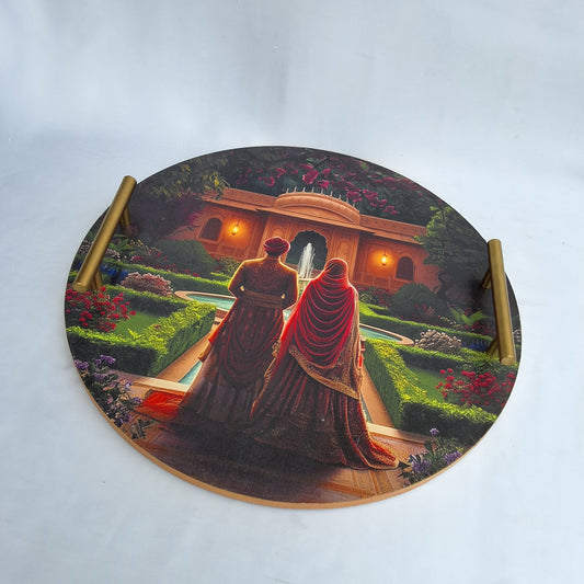 Mughal Garden Tray-Wooden tray