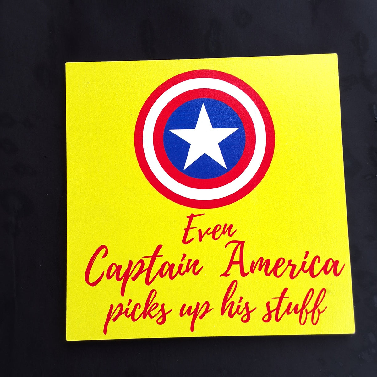 'Captain America' Wooden Wall Decor