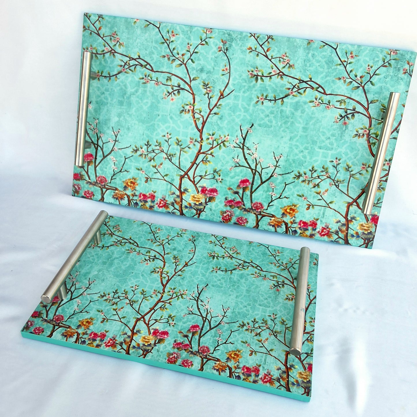 The Turquoise Flair - Wooden Tray
