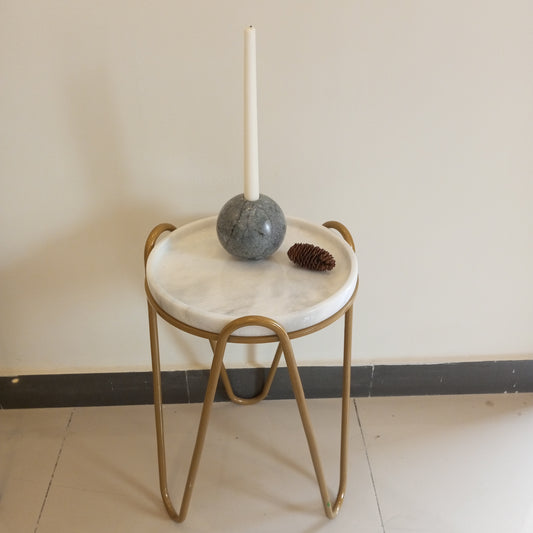 Aurora Table- Marble End Table