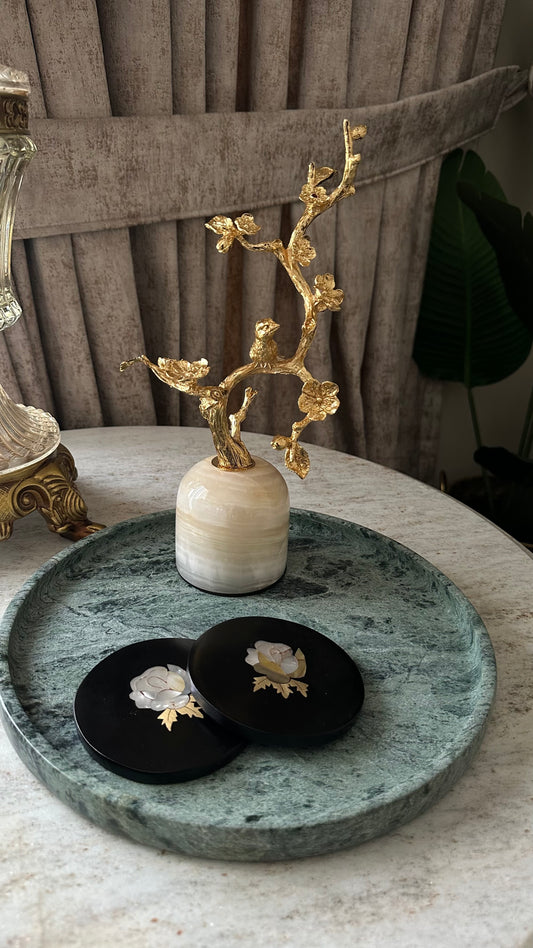 hand crafted marble tray. made of natural marble. Vanity tray. Marble decorative tray