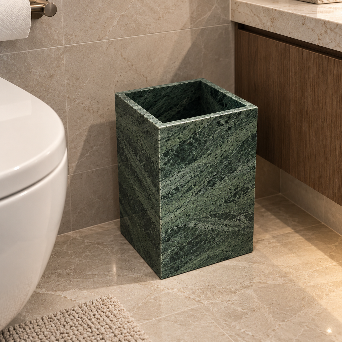 Travertine and Marble Waste Bins
