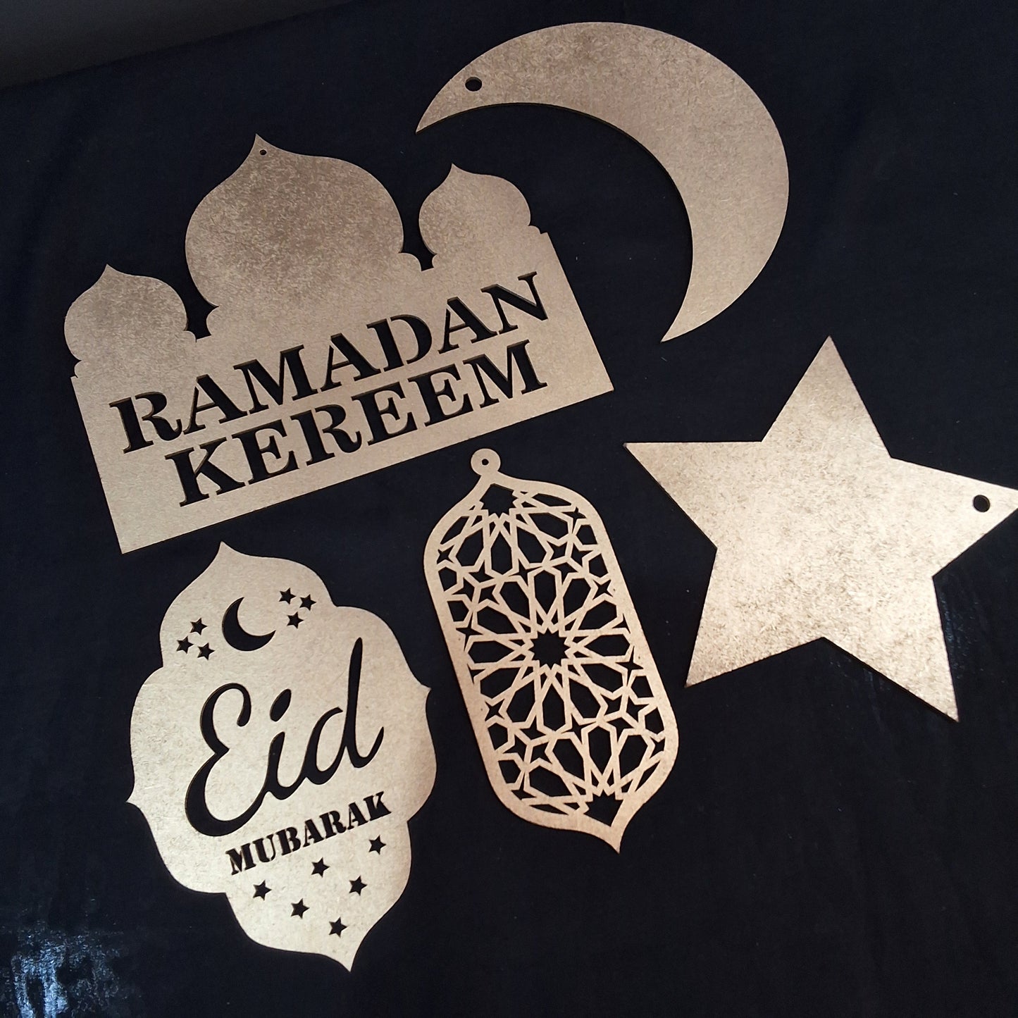 Ramadan/ Eid wooden decor set in Pakistan. Perfect ramadan gift set / Eid gift set