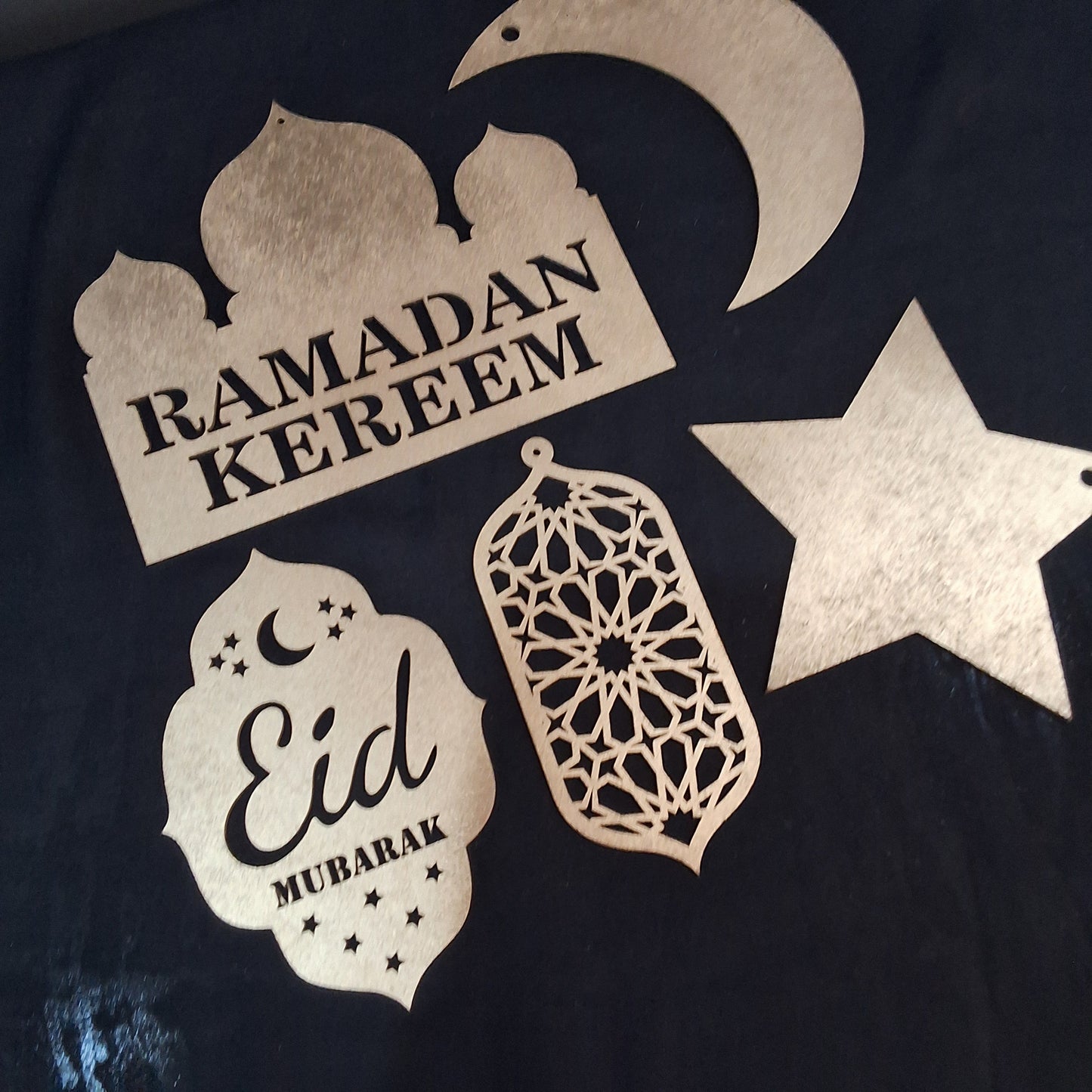 Ramadan/ Eid wooden decor set in Pakistan. Perfect ramadan gift set / Eid gift set