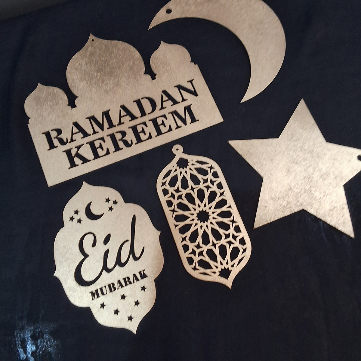 Ramadan/ Eid wooden decor set in Pakistan. Perfect ramadan gift set / Eid gift set