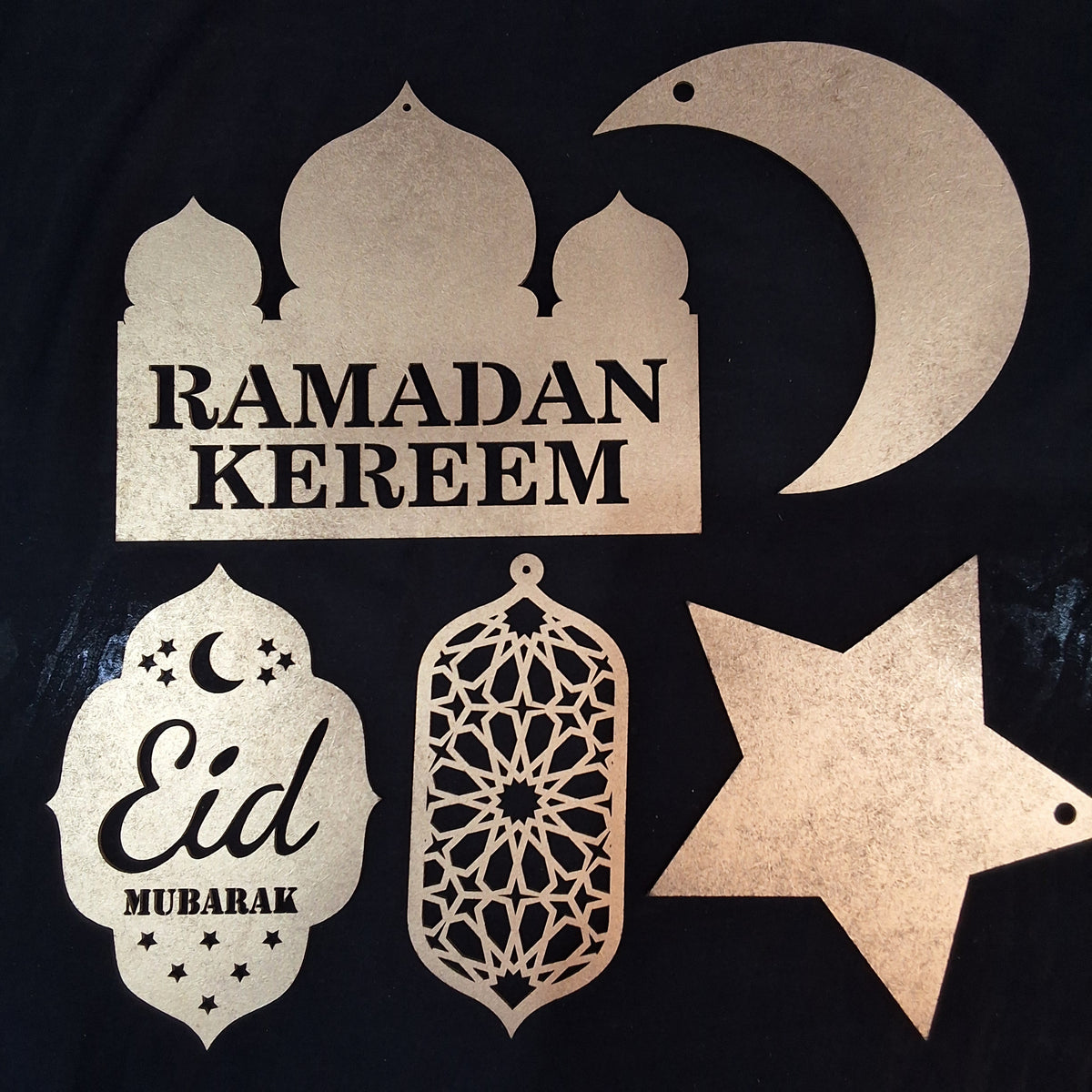 Ramadan/ Eid wooden decor set in Pakistan. Perfect ramadan gift set / Eid gift set