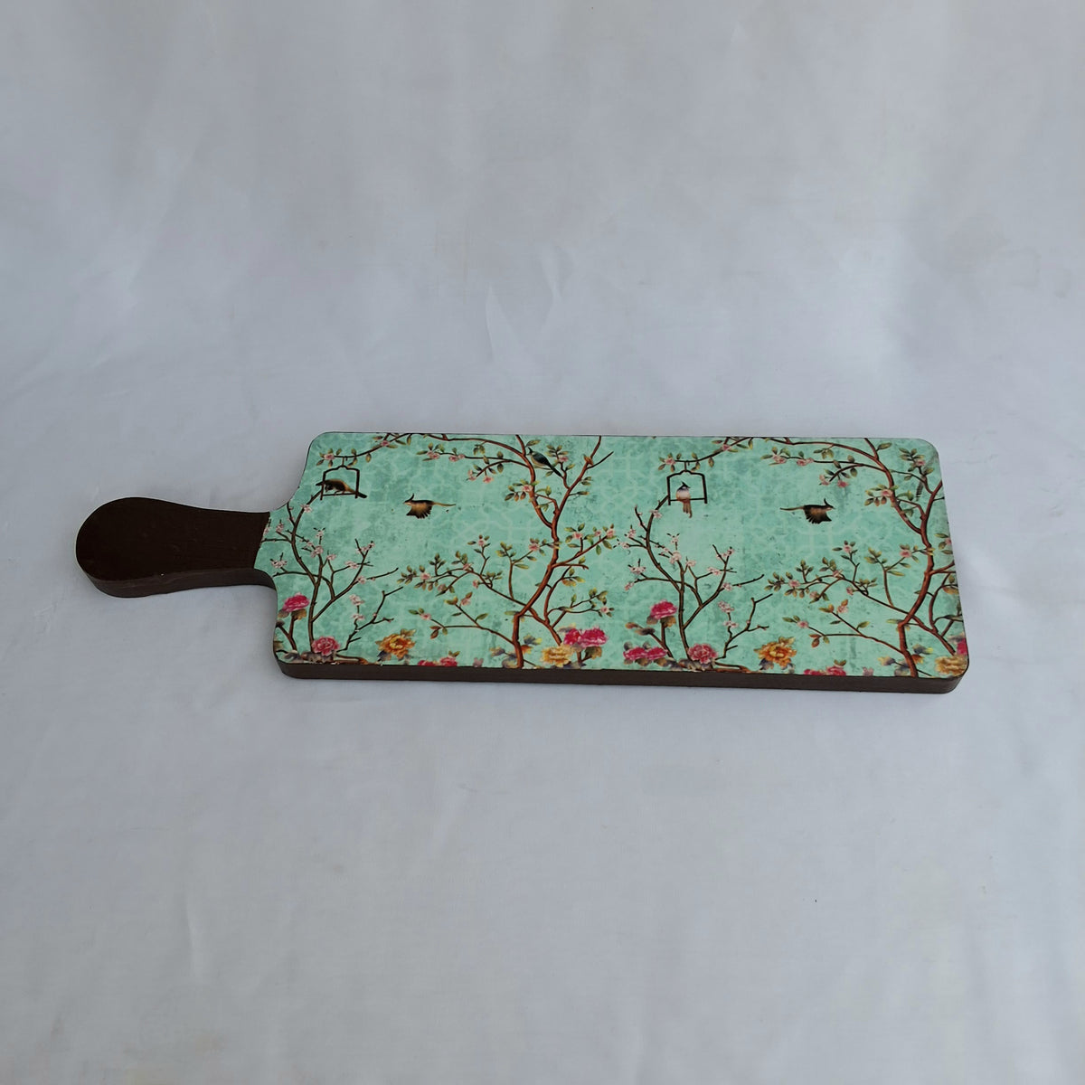 Digitally printed wooden platter / cheeseboard , food serving board. 