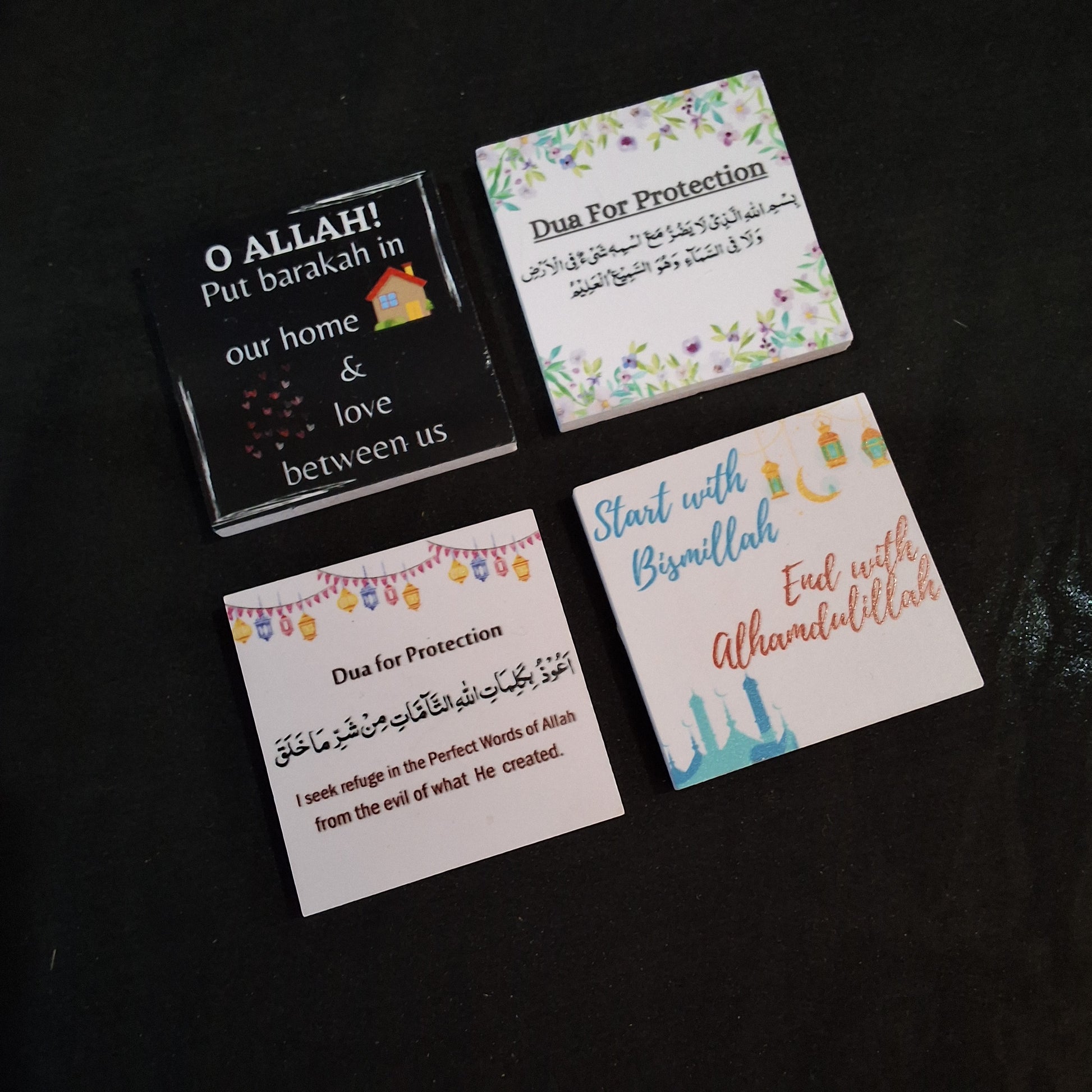 PC fridge magnets with Islamic duas / Islamic supplications in Pakistan. Perfect Ramadan gift / Ramazan gift / Eid gift