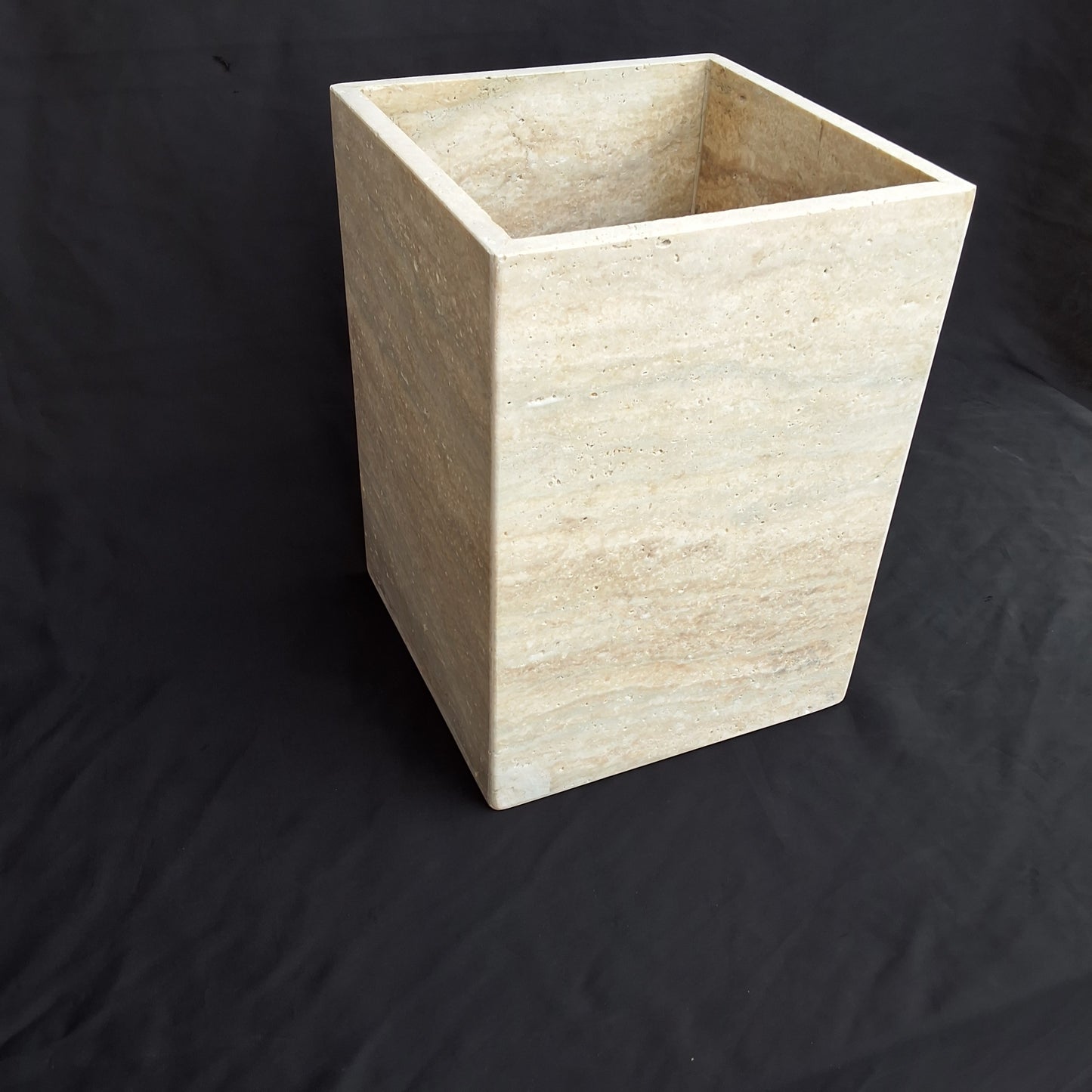 Travertine dustbin