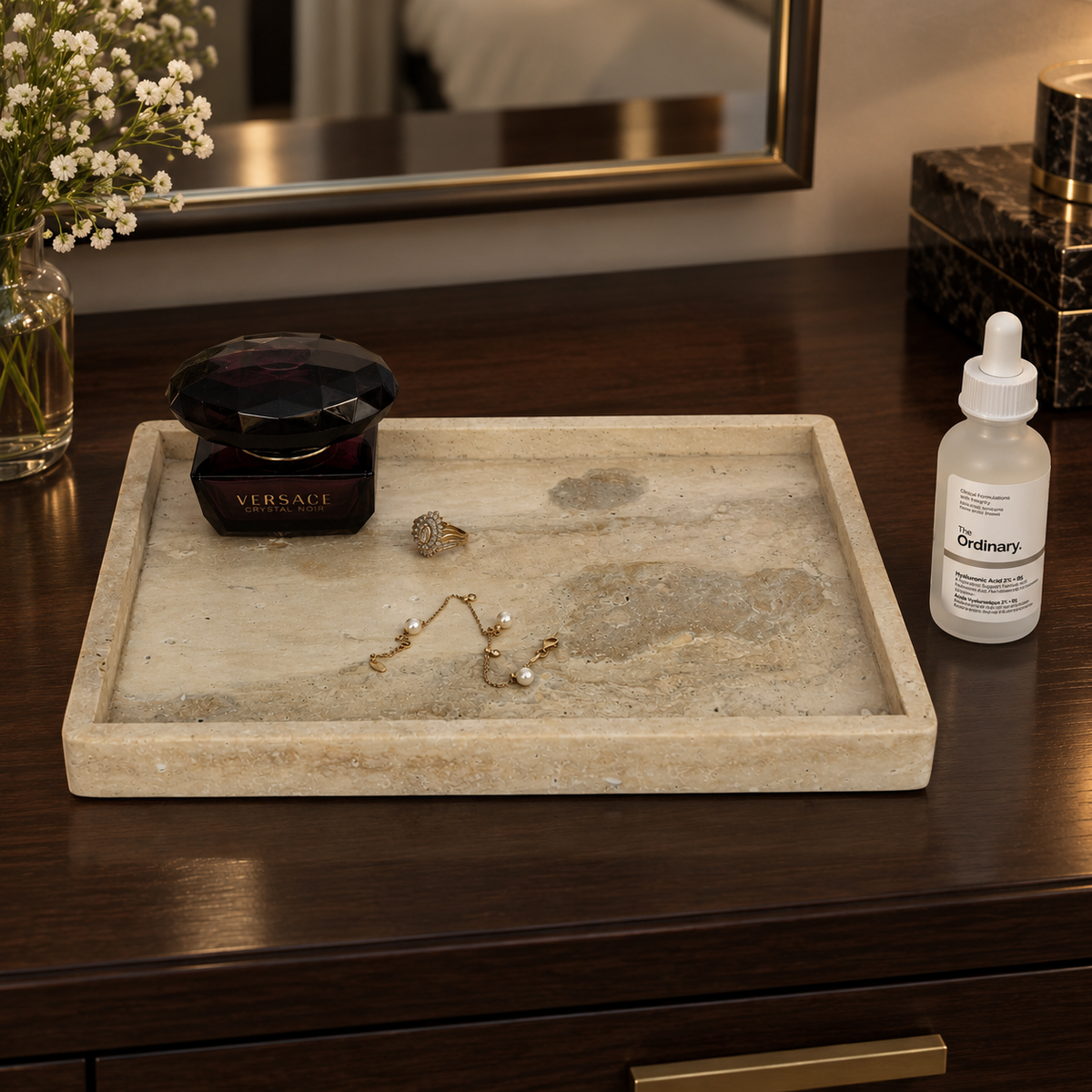 Rectangular Marble & Travertine Trays